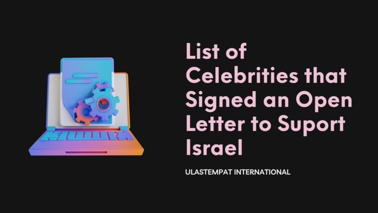 Cover List Of Celebrities That Signed An Open Letter To Suport Israel