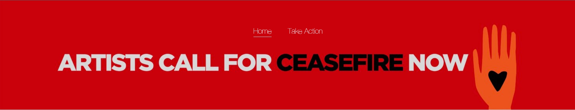 Artist Call For Ceasefire Now