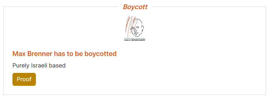 Boycott Max Brenner