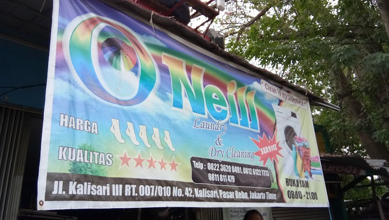 O'neill Laundry 2 yang ada di Pasar Rebo, Jakarta Timur