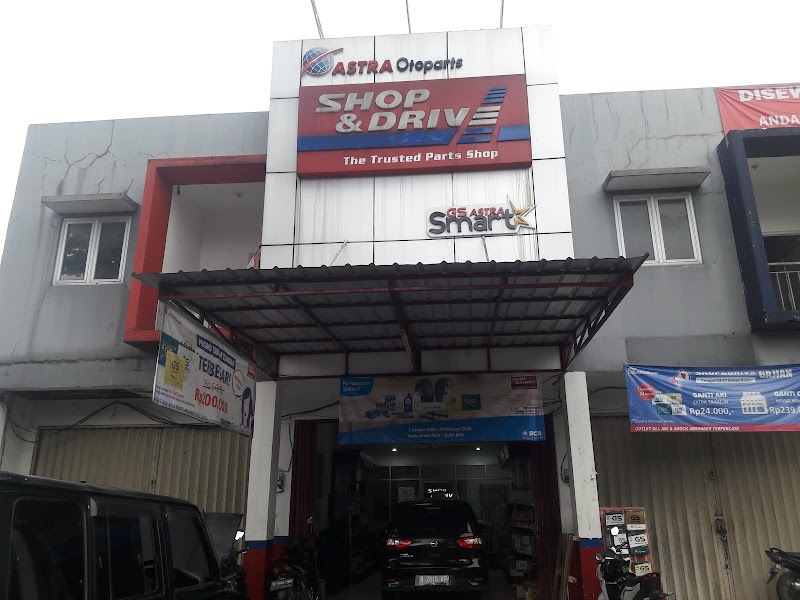 Shop&Drive Sindang Barang, Bogor - Ganti Oli Mesin, Oli Transmisi Manual/ Matic, Aki, Shock Breaker. Delivery Aki/ Oli Mesin di Bogor