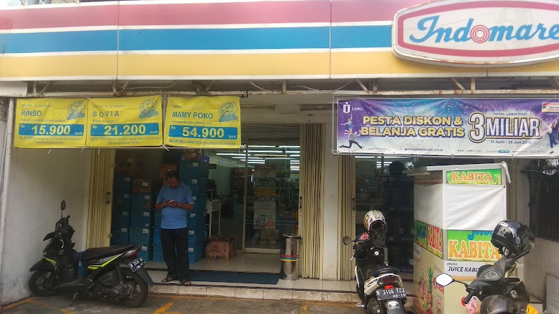 Tangkapan gambar Indomaret di Senen, Jakarta Pusat