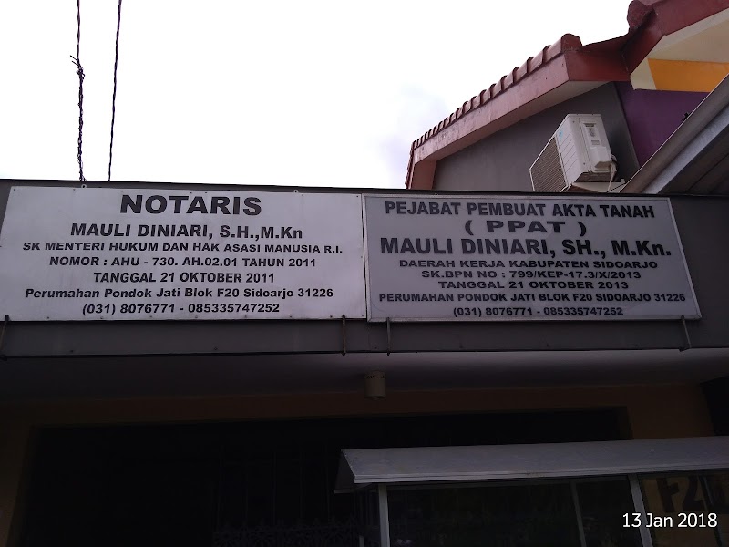 Kantor Notaris & PPAT di Sidoarjo